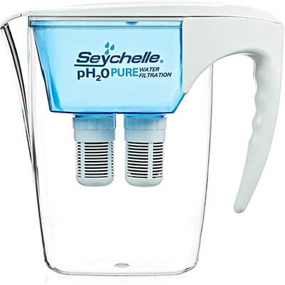 Seychelle pH2O Alkaline Water Filter Pitcher