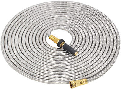 GRUNEN WOLKEN 304 Stainless Steel Metal Garden Hose-50 FT