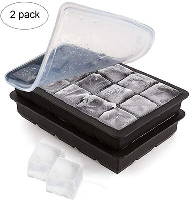 BNUNWISH Silicone Ice Cube Trays