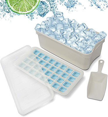 JYTEE Ice Cube Bin Scoop Trays