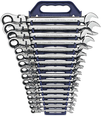 GEARWRENCH 16 Pc Flex Head Ratcheting Wrenches