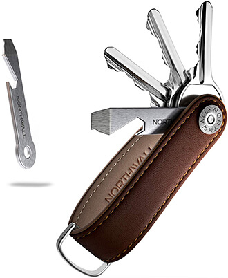 Northwall Smart Key Organizer- Real Leather