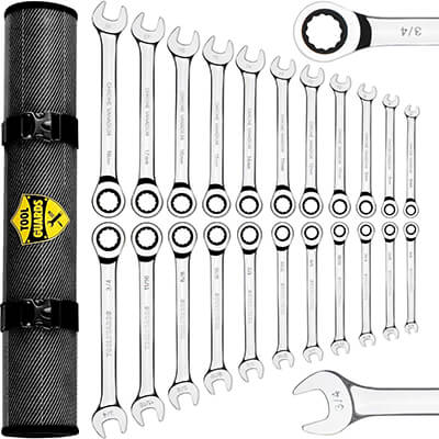 ToolGuards 22pc Ratcheting Wrench Set