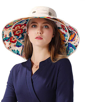 IHomey Packable Extra-Large Brim Floppy Sun Hat