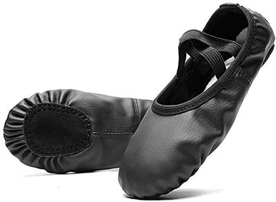 Konhill Leather Ballet Slipper