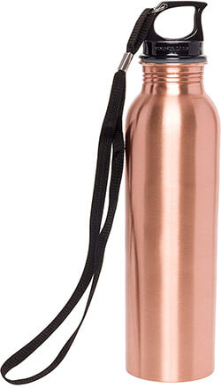 Mindful -Design Pure Copper Polished Water Bottle