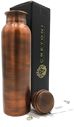 Cretoni Antique-Series Pure Copper Water Bottle