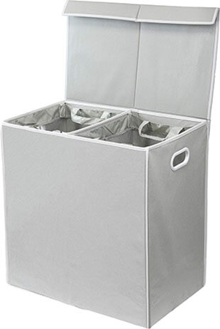 Simplehouseware Double Laundry Hamper with Lid