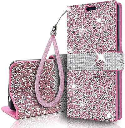 Aokebr Glitter Sparkle Crystal Samsung Galaxy Note9 Wallet