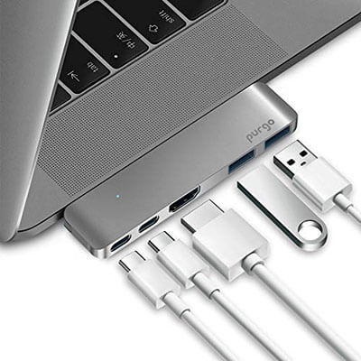 Purgo USB C Hub Adapter Dongle