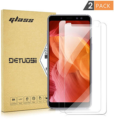 DETUOSI Ultra Clear Samsung A8 2018 Screen Protector