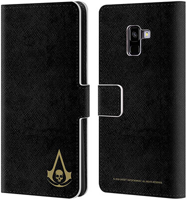 Head Case Designs Official Assassin's Creed Gold Leather Book Wallet Case