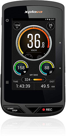 XPLOVA X5 Evo GPS Cycling Computer with Touch Color Screen