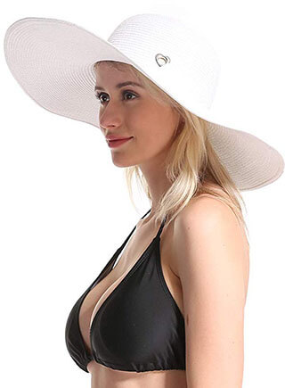 Gropecan Foldable Women Beach Sun Hat