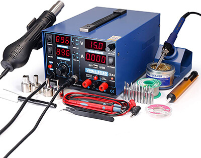 YIHUA 853D 2A USB SMD Hot Air Soldering Iron Station