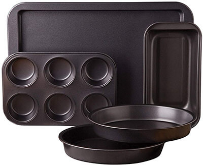 Sunbeam 76893.05, Carbon Steel Kitchen Bake 5-Piece Bakeware Set