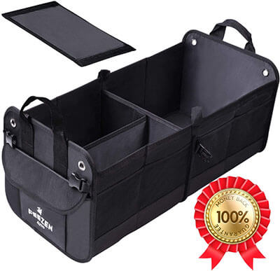 Feezen Car Trunk Organizer Best for SUV, Truck, Auto, Minivan