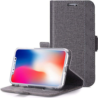 ProCase Folio Folding Wallet Case for iPhone XS Case iPhone X Case