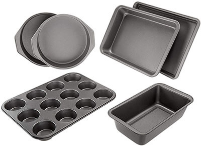 AmazonBasics Nonstick Bakeware Set 6-Piece