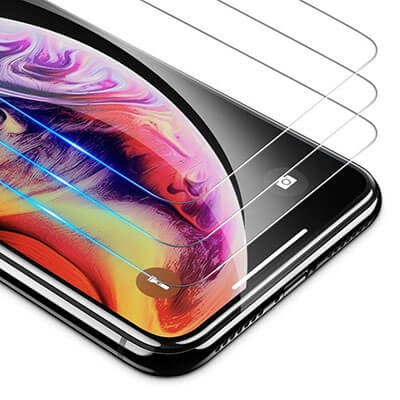 OMOTON HD Tempered Glass Screen Protector for Apple iPhone XS Max -6.5 inches