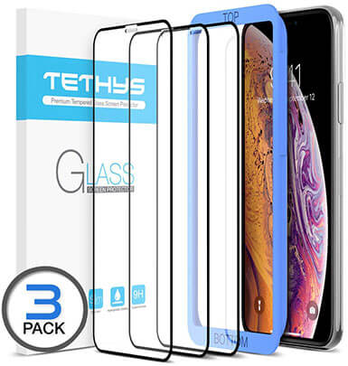 Tethys Glass Screen Protector for Apple iPhone XS and iPhone X