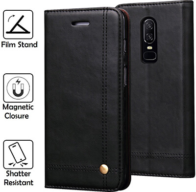 REAL-EAGLE Oneplus 6 Wallet Case