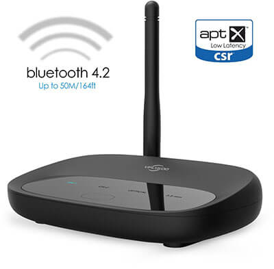 VIFLYKOO 164ft Long Range 3 in 1 Bluetooth Adapter, Bluetooth Transmitter Receiver