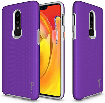 CoverON Slim Protective Hybrid Rugged Series for OnePlus 6 Case