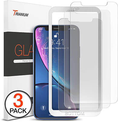 Trianium Screen Protector Designed Apple iPhone XR- 3 Packs