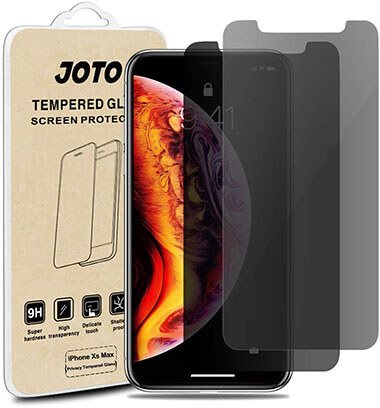 JOTO Anti-Spying Screen Protector for iPhone XS Max, 2Pack
