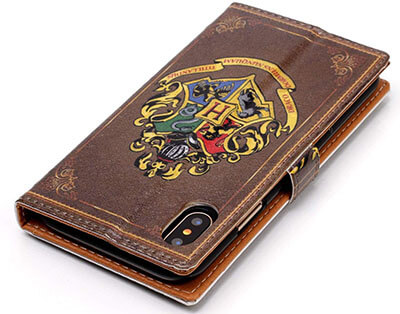 Sunshine-Tech iPhone Xs Max Wallet Case - Antique Book Style Pattern