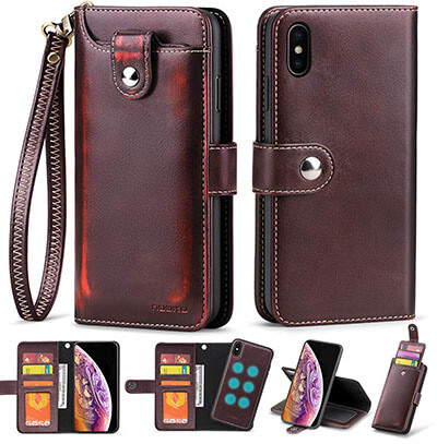 Nuoku for iPhone XS Max Wallet Case