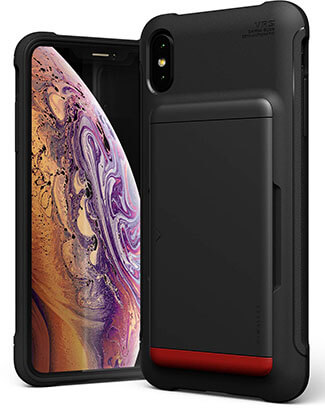 V VRS DESIGN Heavy Duty Protective Vault Grip TPU Semi-Auto Slide iPhone XS Max Case