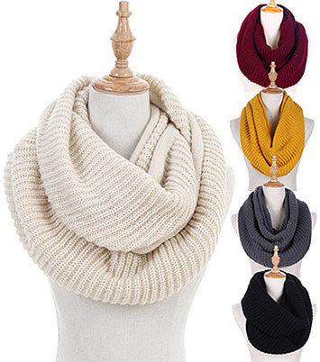 Dimore Women Winter Infinity Scarf Fashion Circle Loop Scarves