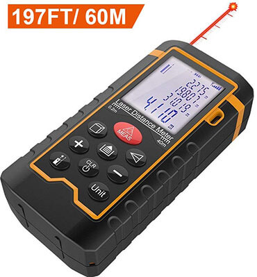 DBPOWER Digital Laser Measure 197Feet/ 60M