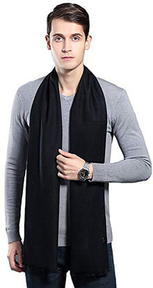 OHAYOMI Winter Cashmere Scarf Soft Scarves for Men