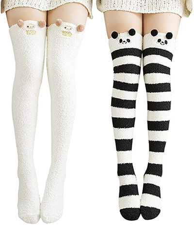 Urban CoCo Women's Cartoon Fuzzy Socks