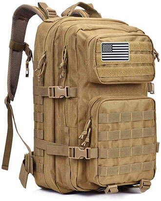 MEWAY Tactical Backpack Large 42L Assault Pack 3-Day Army Rucksacks