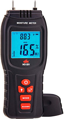 NoCry Digital Moisture Water Leak Detector Built-in Thermometer