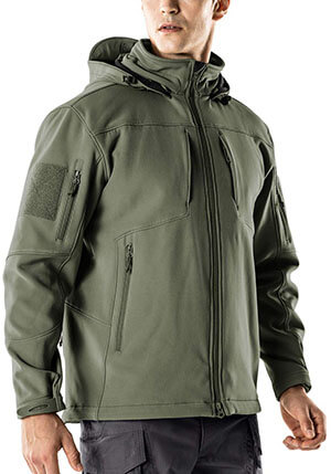 CQR Men's Tactical Softshell Hoodie Coat Jacket