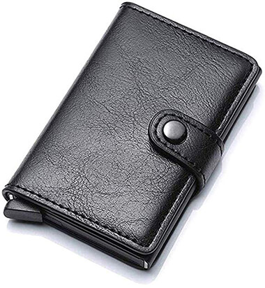 Meeto RFID Blocking Vintage Aluminum Business Wallet