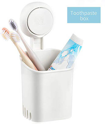 Budget & Good Wall Mounted Toothbrush Holder for Adults & Kids