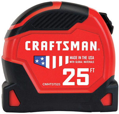 CRAFTSMAN Tape Measure, PRO-11, 25-Foot