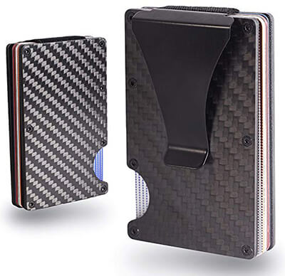 ASG Product Carbon Fiber RFID Blocking Rigid Wallet