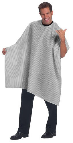 Betty Dain Seersucker Classic Barber Styling Cape