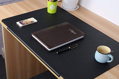 LOHOME Artificial Leather Laptop Mat- Desk Pads