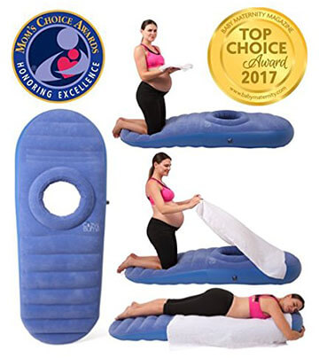 Back & Bump Comfort Blue Cozy Pregnancy Pillow