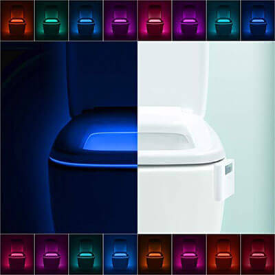 LumiLux Toilet Bowl Night Advanced 16-Color Motion Sensor LED