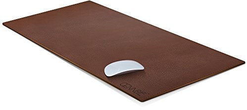 CENNBIE PU Leather Desk Blotter Artificial Leather Desk Mat