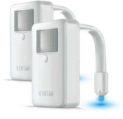Vintar 16-Color Toilet Night Light- Motion Sensor LED Toilet Light